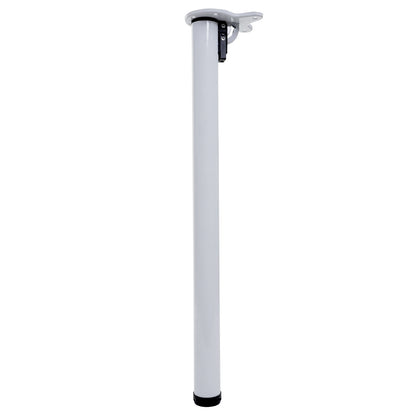 Set van 4 tafelpoten MCW-H34, voor bureau eettafel basis tafelframe, opvouwbaar 72cm ~ wit