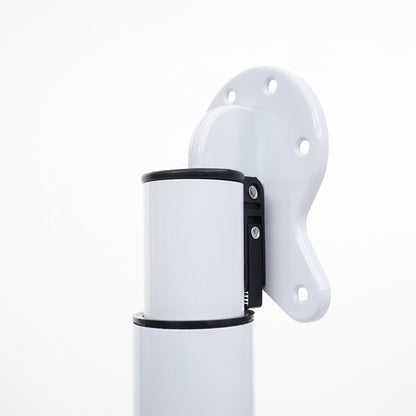 Set van 4 tafelpoten MCW-H35 voor bureau Tafelpoot inklapbaar draaimechanisme in hoogte verstelbaar 70-110cm ~ wit