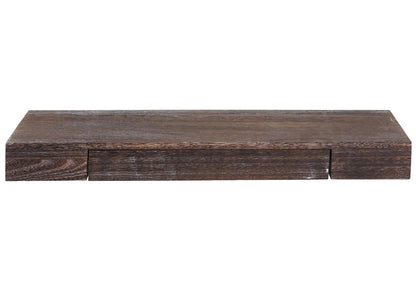 Wandplank MCW-H37, wandplank Hangende plank, lade massief hout 8x80x25cm ~ bruin, shabby