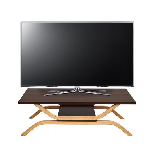 TV-rek MCW-H38, TV-tafel lowboard TV-tafel, 35x110x48cm ~ eiken look