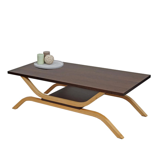 Salontafel MCW-H38, woonkamertafel bijzettafel sofatafel, 35x110x48cm ~ eiken look