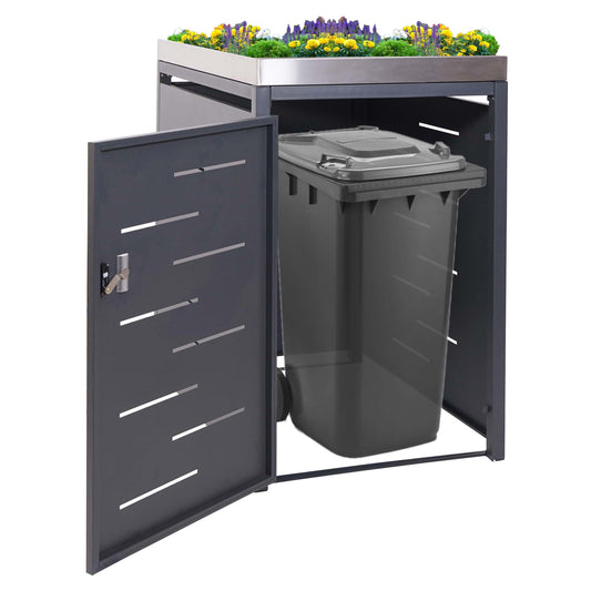 1 Bak deksel MCW-H40, bak, plantenbak roestvrij staal-metaal combinatie 35kg 125x69x84cm uitbreidbaar