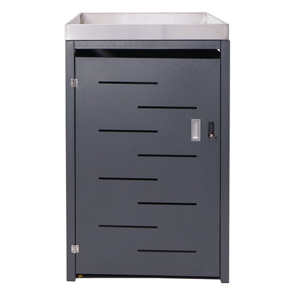 1 Bak deksel MCW-H40, bak, plantenbak roestvrij staal-metaal combinatie 35kg 125x69x84cm uitbreidbaar