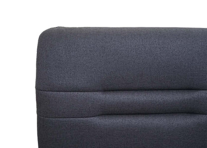 Bank MCW-H70, eetkamerbank gestoffeerde bank, rugleuning stof/textiel geborsteld roestvrij staal ~ grijs 180cm