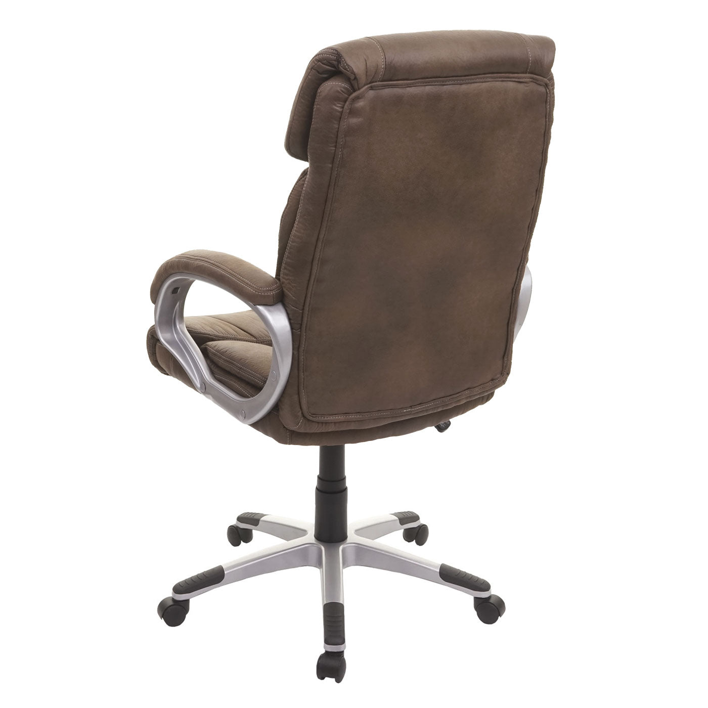 Bureaustoel MCW-A71, directiedraaistoel bureaustoel, stof/textiel, MVG ~ suède look bruin