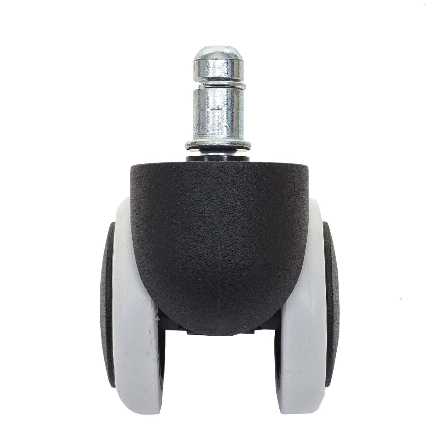 Set van 5 harde vloeren wielen MCW-H86, bureaustoel wielen, 150kg draagvermogen Ø 11mm ~ wit