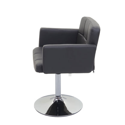 Set van 6 eetkamerstoelen Orlando, bureaustoel keuken, kunstleer chroom MVG-gecertificeerd ~ grijs