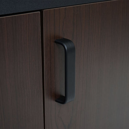 Schoenenkast met zitting MCW-A27, ladekast bank met kussens, 53x110x30cm 3D structuur metaal ~ donkerbruin