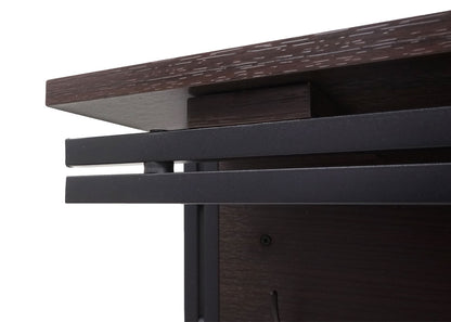 Wandkapstok MCW-A27, kapstokplank, 4 haken 24x75x24cm 3D structuur ~ donkerbruin