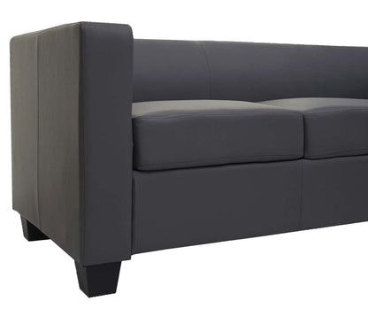 3-1-1 Bankstel Bankstel Loungebank Lille ~ kunstleer, donkergrijs