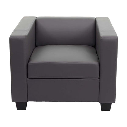 3-1-1 Bankstel Bankstel Loungebank Lille ~ kunstleer, donkergrijs