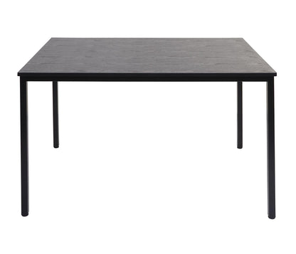 Braila bureau, vergadertafel bureautafel seminarietafel, 120x80cm MDF ~ zwarte eiken look