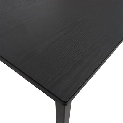 Braila bureau, vergadertafel bureautafel seminarietafel, 120x80cm MDF ~ zwarte eiken look