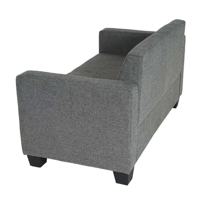 2-zits bank Lyon loungebank stof/textiel ~ grijs