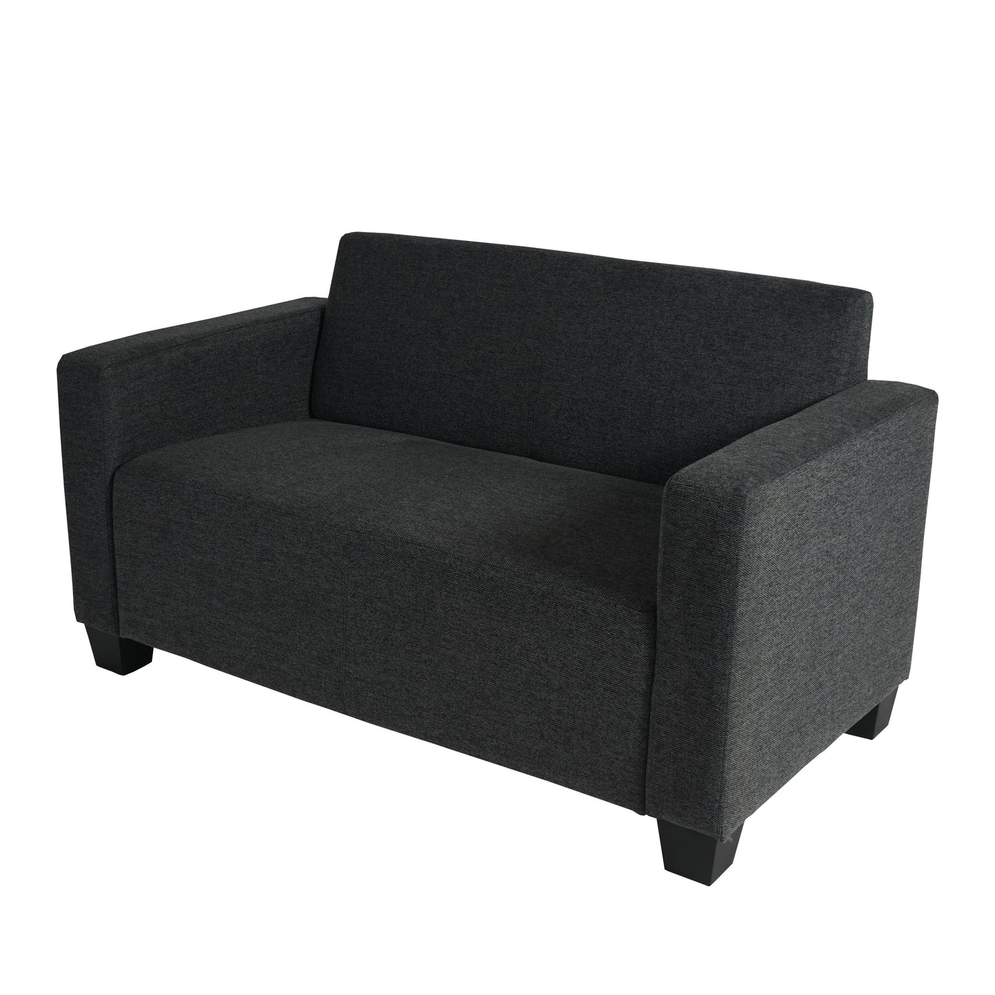 2-zits bank Lyon loungebank stof/textiel ~ antraciet-grijs