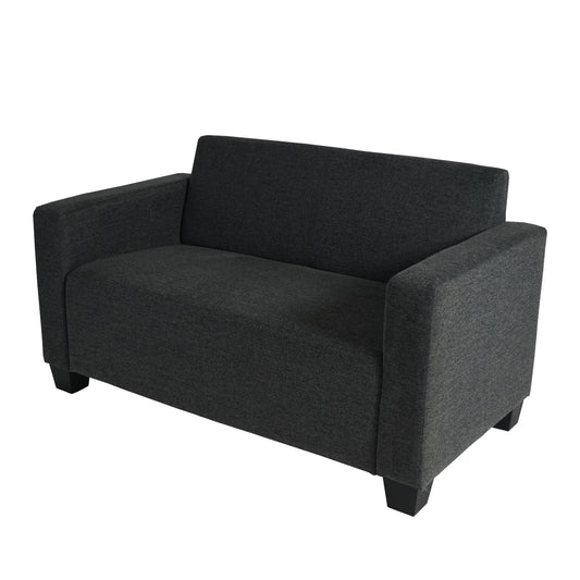 2-zits bank Lyon loungebank stof/textiel ~ antraciet-grijs