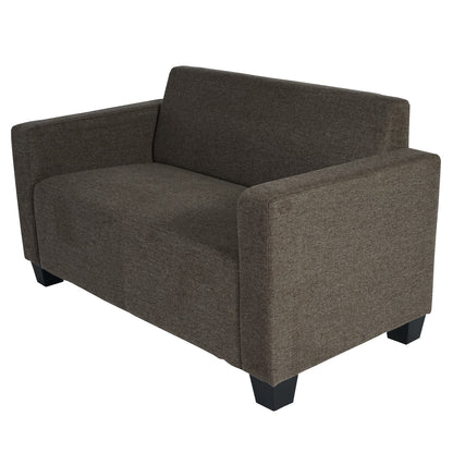 2-zits bank Lyon loungebank stof/textiel ~ bruin