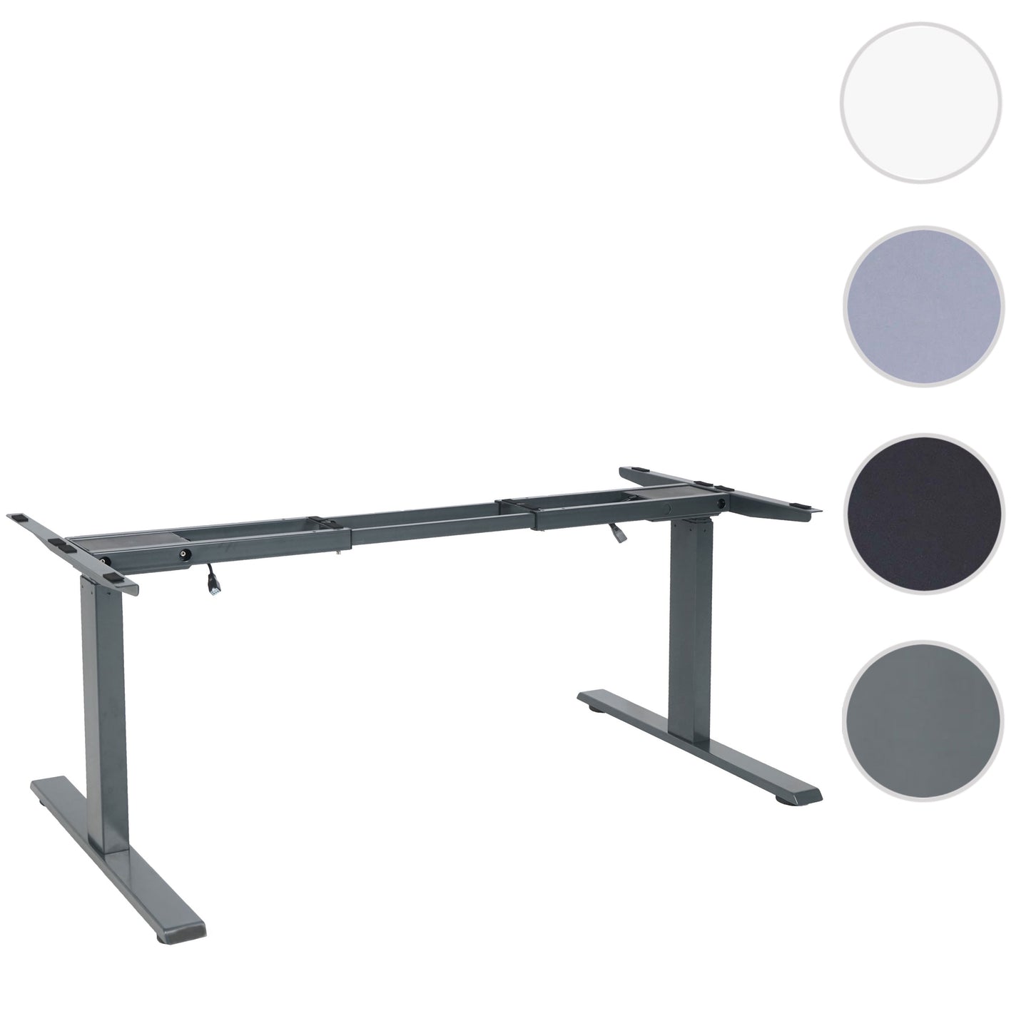 Frame MCW-D40, variabel tafelframe voor bureau, elektrisch in hoogte verstelbaar Memory 29kg ~ antracietgrijs