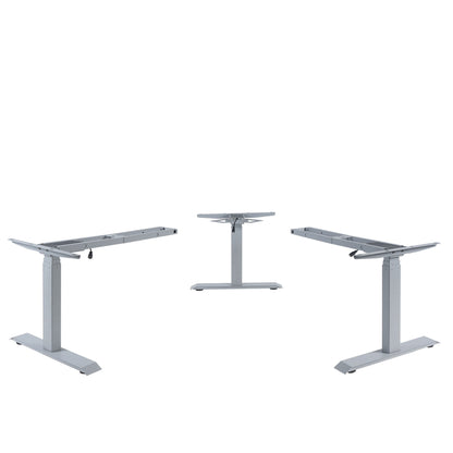 3in1 onderstel MCW-D40, variabel tafelframe, elektrisch in hoogte verstelbaar Geheugen 47kg ~ grijs