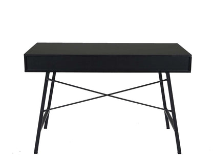 Bureau MCW-E92, bureau computerbureau, 3D structuur 120x60xcm ~ zwart