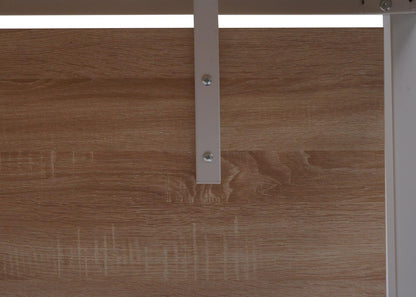 Bureau MCW-E94, bureau computer 120x60cm ~ naturel-wit