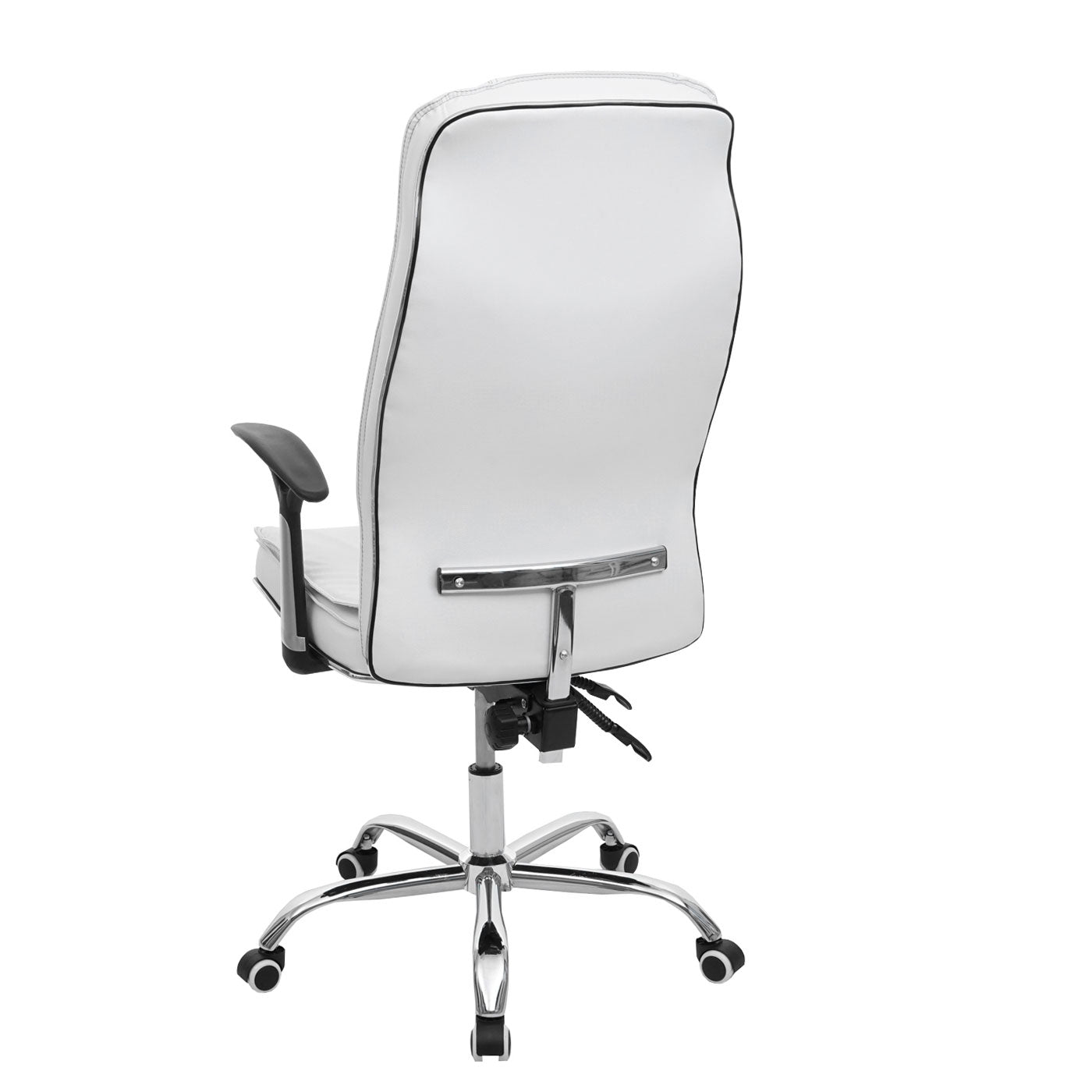 Bureaustoel MCW-F14, bureaustoel directiedraaistoel, 150kg belastbaar kunstleer ~ wit