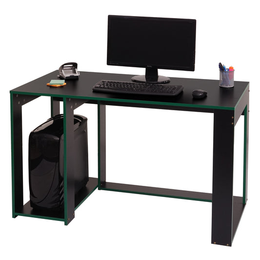 Bureau MCW-J26, computerbureau, bureau, 120x60x76cm ~ zwart-groen