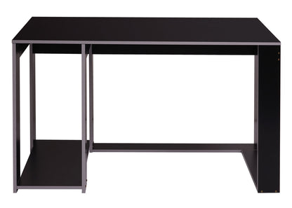 Bureau MCW-J26, computerbureau, bureau, 120x60x76cm ~ zwart-grijs