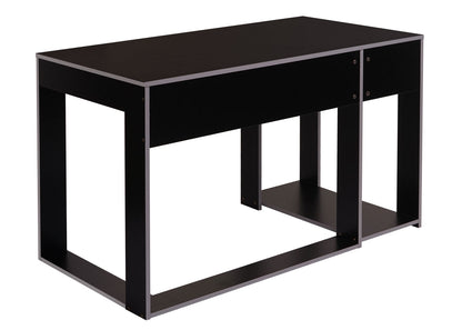 Bureau MCW-J26, computerbureau, bureau, 120x60x76cm ~ zwart-grijs