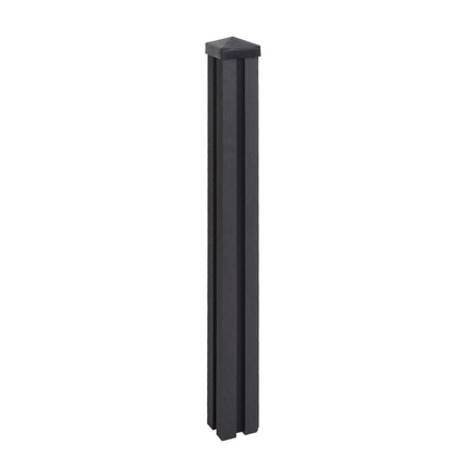 WPC paal Sarthe WPC schutting, pijlerpaal, insteeksysteem ~ 98cm, antraciet