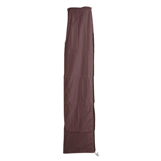 Beschermhoes MCW voor zweefparasol tot 4 m, hoes met rits ~ bruin