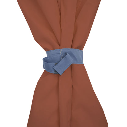 Pergola Cadiz, tuinpaviljoen, stevig 7cm frame met zijwand ~ terracotta-bruin 4x4m