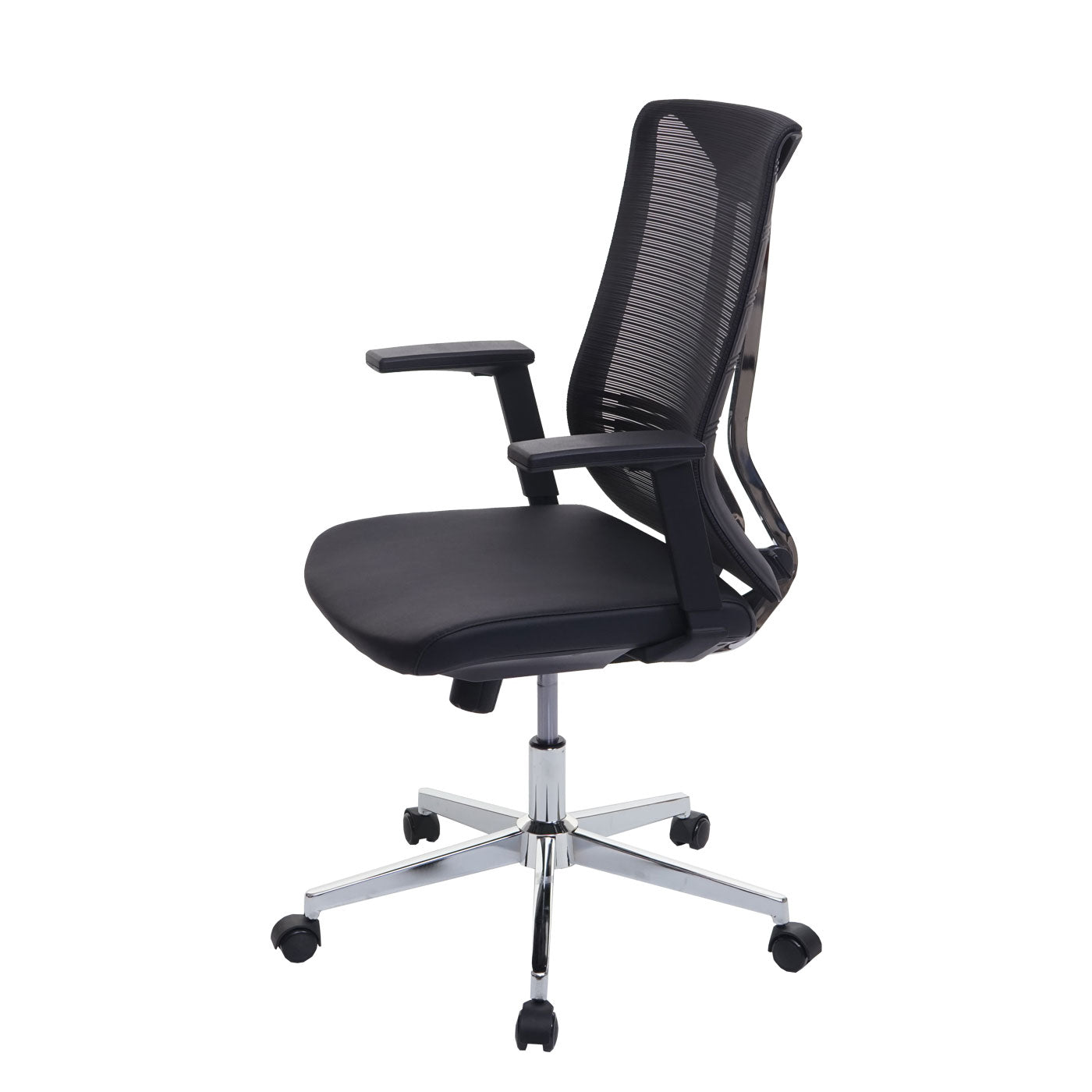 Bureaustoel MCW-J53, bureaustoel bureaustoel, ergonomisch kunstleer ~ zwart