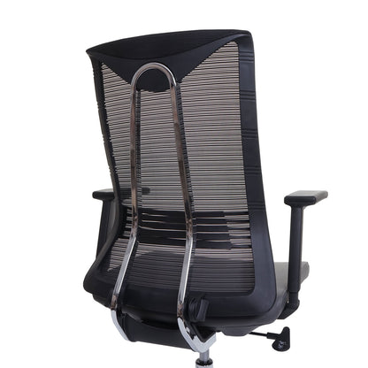 Bureaustoel MCW-J53, bureaustoel ergonomisch kunstleder ~ grijs