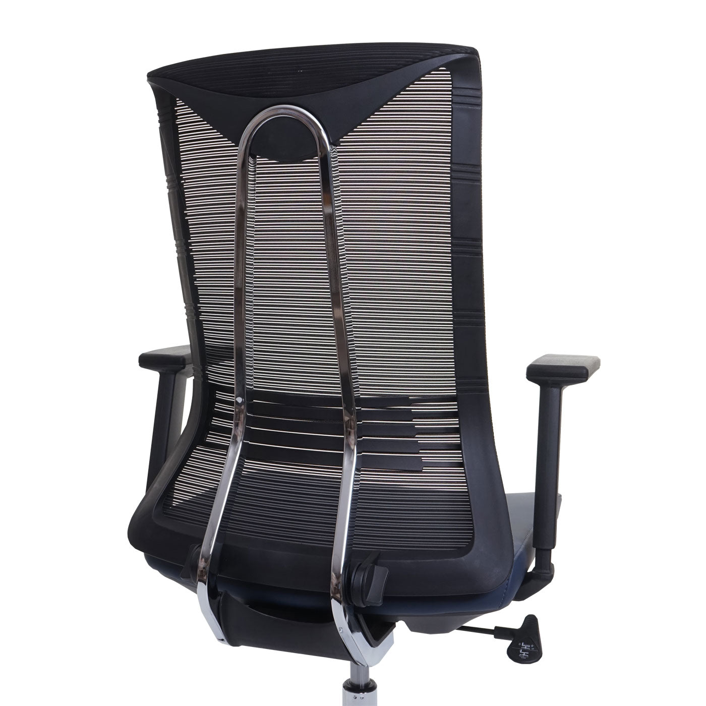 Bureaustoel MCW-J53, bureaustoel ergonomisch kunstleder ~ blauw-grijs