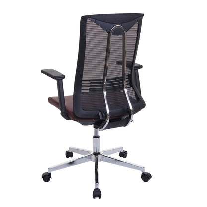 Bureaustoel MCW-J53, bureaustoel ergonomisch kunstleder ~ bordeaux-rood