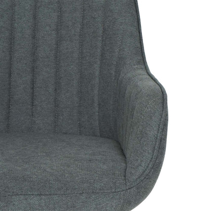 Bureaustoel MCW-J62, bureaustoel bureaustoel fauteuil, stof/textiel met armleuningen ~ antraciet