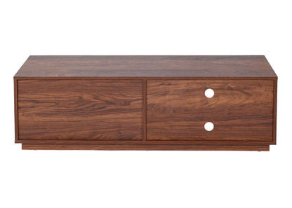 TV-rek MCW-J78, TV-tafel lowboard ladekast, lade, MDF 42x140x40cm ~ walnoot look