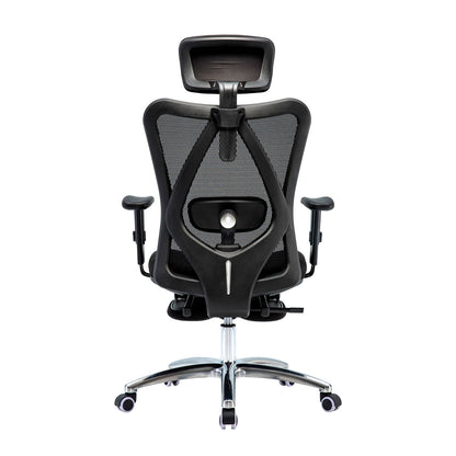 Bureaustoel MCW-J86, bureaustoel, ergonomisch, verstelbare lendensteun 150kg belastbaar ~ zonder voetsteun, zwart