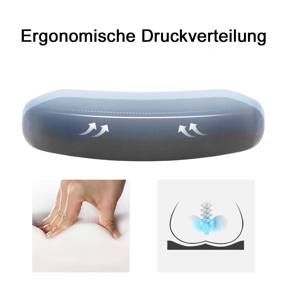 SIHOO Moderne ergonomische bureaustoel, bureaustoel, ademend, taillesteun, opklapbare armleuning ~ zwart