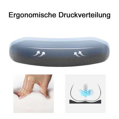 SIHOO Moderne ergonomische bureaustoel, bureaustoel, ademend, taillesteun, opklapbare armleuning ~ zwart