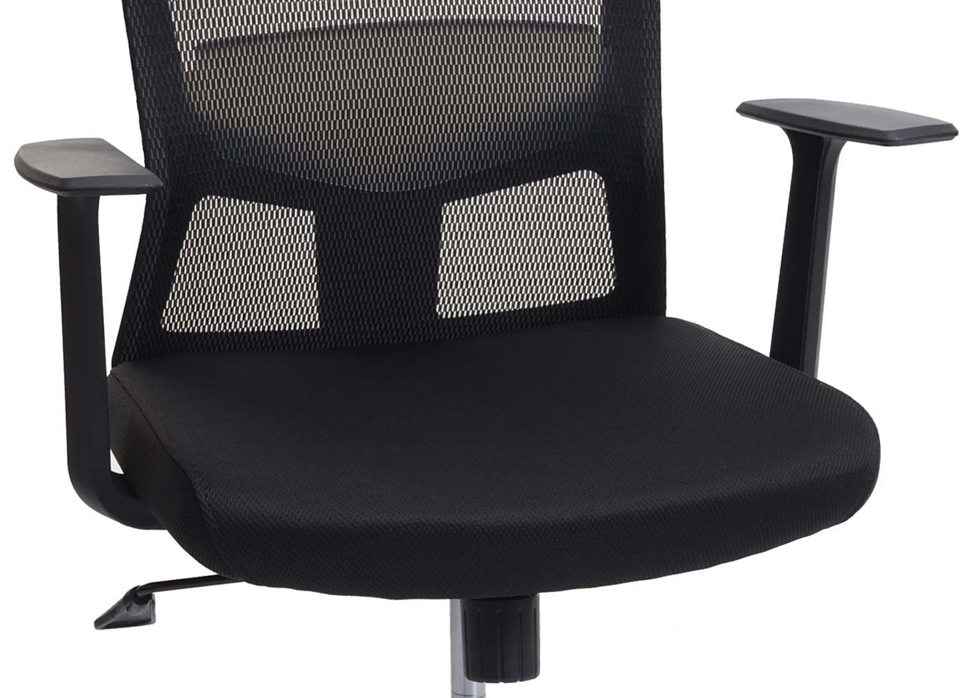 SIHOO bureaustoel bureaustoel, ergonomische S-vormige rugleuning, ademende verstelbare taillesteun ~ zwart