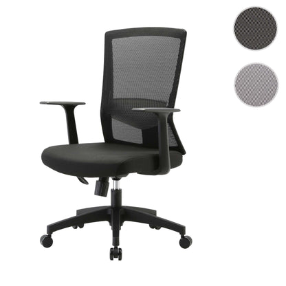 SIHOO bureaustoel bureaustoel, ergonomische S-vormige rugleuning, ademende verstelbare taillesteun ~ zwart