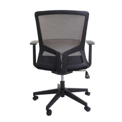 SIHOO bureaustoel bureaustoel, ergonomische S-vormige rugleuning, ademende verstelbare taillesteun ~ zwart