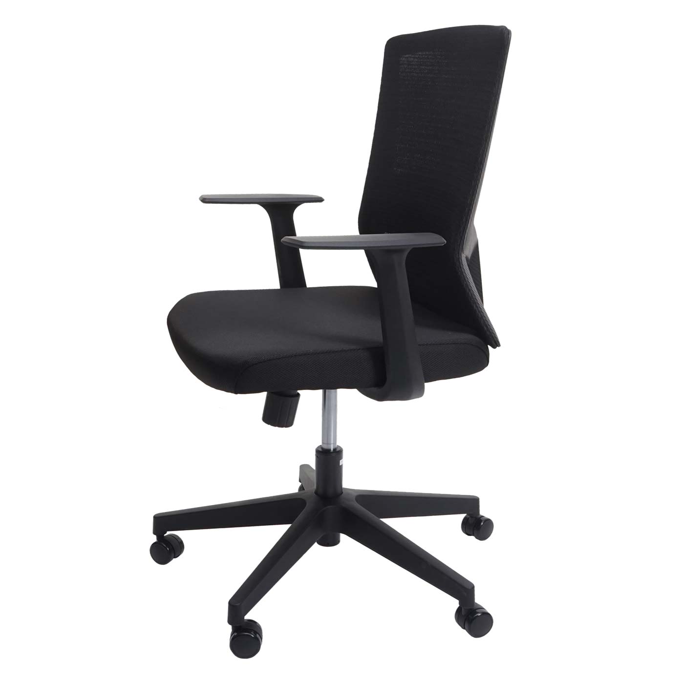 SIHOO bureaustoel bureaustoel, ergonomische S-vormige rugleuning, ademende verstelbare taillesteun ~ zwart