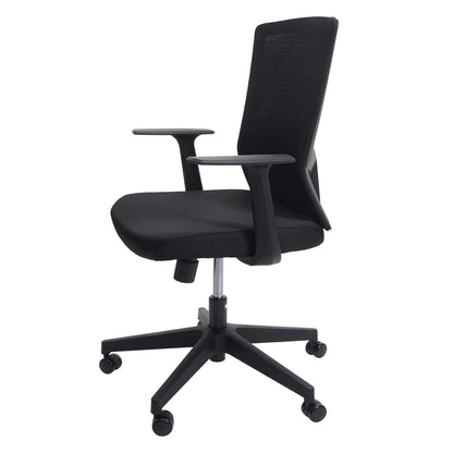 SIHOO bureaustoel bureaustoel, ergonomische S-vormige rugleuning, ademende verstelbare taillesteun ~ zwart