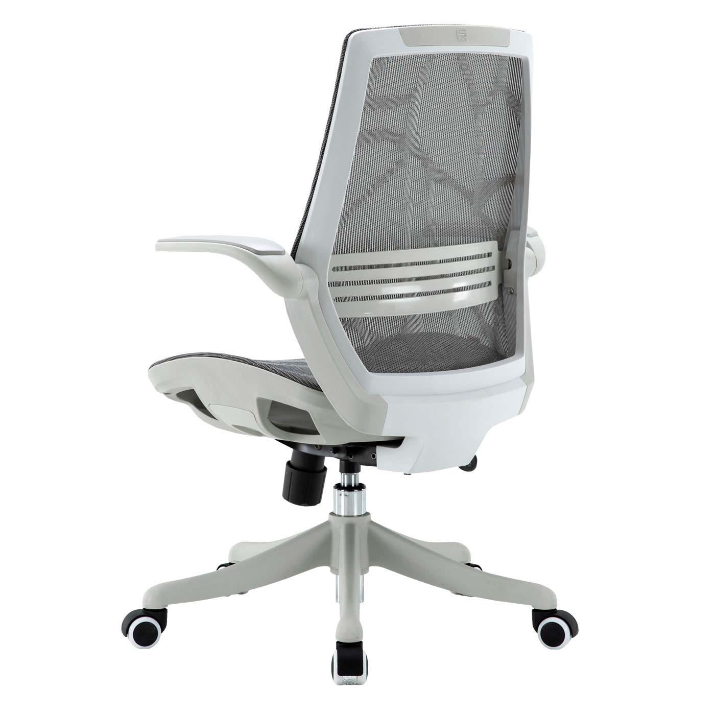 SIHOO bureaustoel bureaustoel, ergonomische S-vormige rugleuning, taillesteun opklapbare armleuning ~ grijs