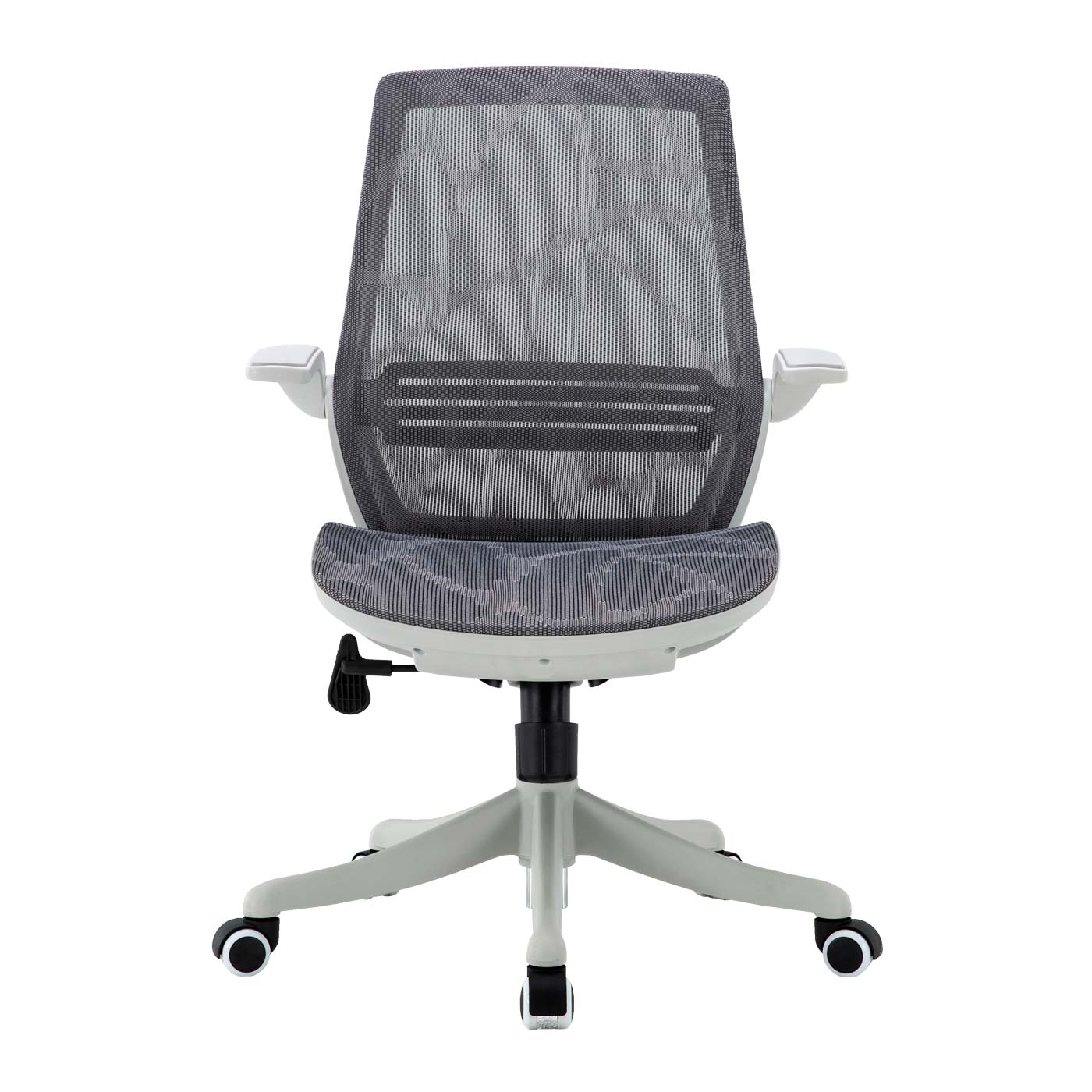 SIHOO bureaustoel bureaustoel, ergonomische S-vormige rugleuning, taillesteun opklapbare armleuning ~ grijs
