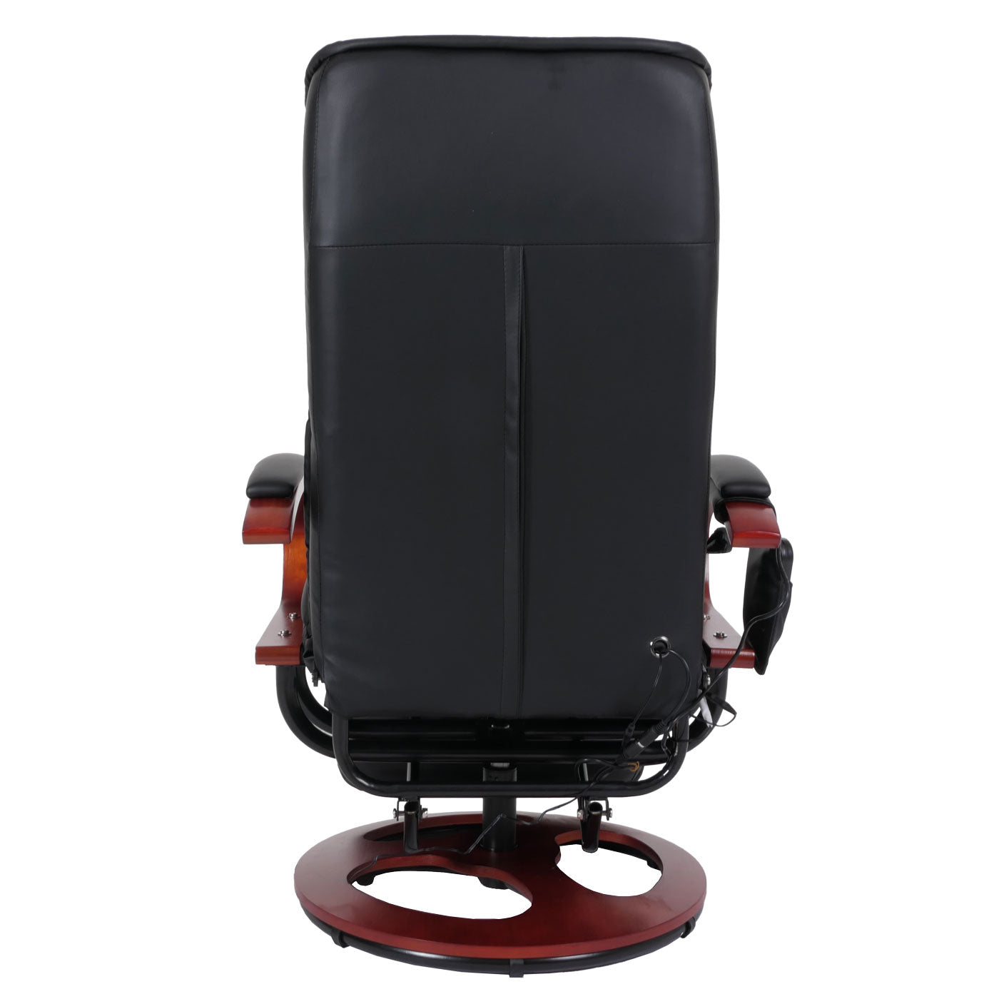 ARLES II relaxfauteuil, massagefauteuil, MET massage ~ kunstleer, zwart