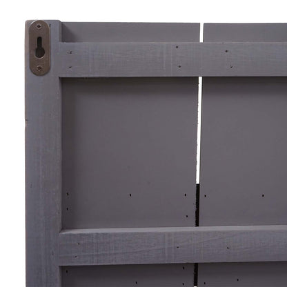 Wandkapstok MCW-C89 Welkom, kapstok, kapstokpaneel, shabby look vintage, 91x60cm ~ grijs-blauw